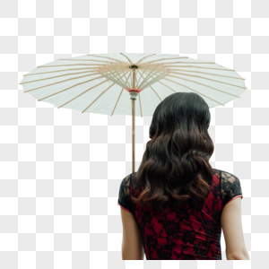 打着伞的旗袍美女高清图片