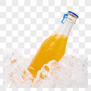用冰块冰镇的碳酸饮品图片