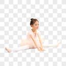 跳芭蕾舞的小女孩哭泣图片