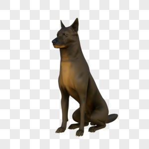 猎犬3d模型高清图片