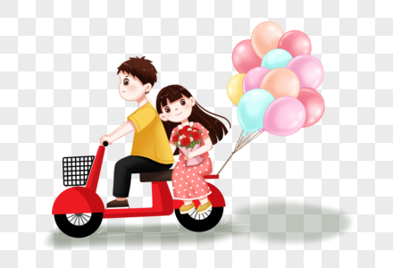 情侣约会骑单车的情侣高清图片