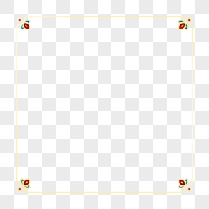 国潮风金边古典边框图片