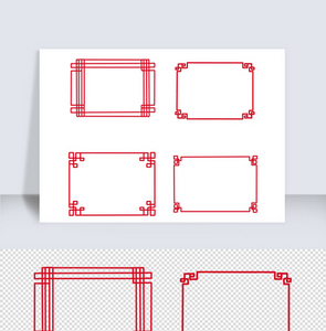 简约中国传统古典边框元素图片