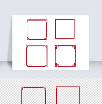 中国传统古典边框元素图片