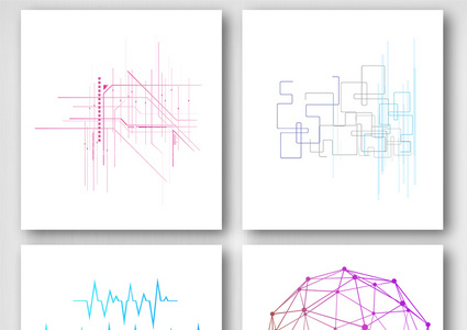 简约炫彩科技元素PNG高清图片
