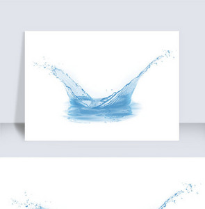 高清写实蓝色水纹水花涟漪免抠元素图片