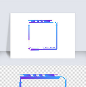 智能渐变色科技边框（十七）图片