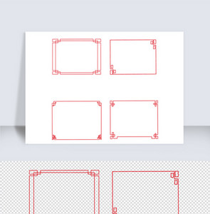 中国风传统红色古典边框图片