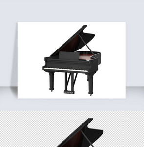 钢琴c4d元素图片
