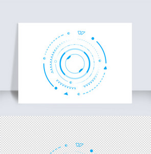 科技蓝色可视化大数据科技未来边框图片