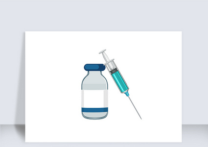 疫苗接种打针元素高清图片