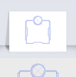 渐变未来感科技边框几何边框（十七）图片