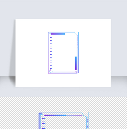 渐变未来感科技边框几何边框（二十四）图片