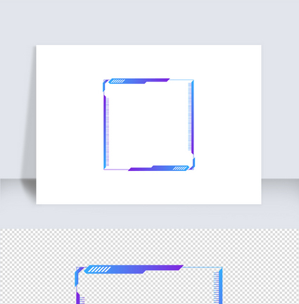 渐变可视化科技感边框（十四）图片