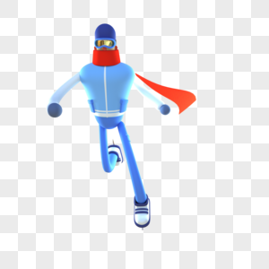 冬季运动滑冰的男孩图片
