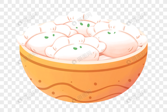 一碗饺子图片