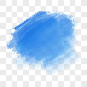 蓝色水彩笔刷图案高清图片