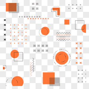 简单抽象孟菲斯风格几何抽象边框高清图片