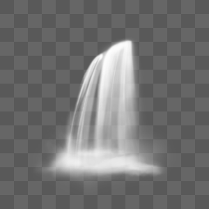 写实的气势磅礴瀑布液体飞溅图片