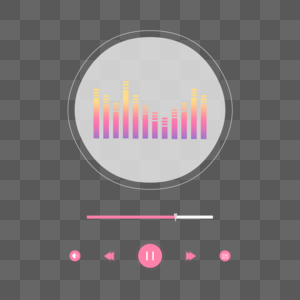 音乐播放器渐变界面图片
