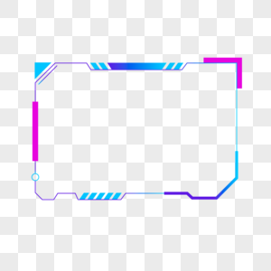 蓝色在线游戏动态抽搐直播覆盖边框图片