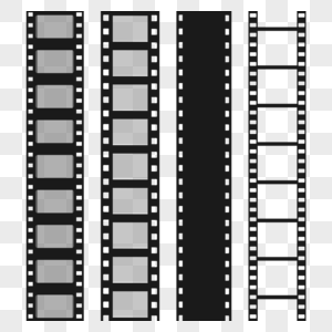 不同样式的美丽黑白电影胶卷图片