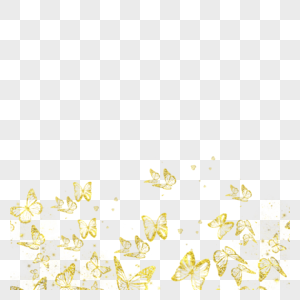 金色蝴蝶边框图片