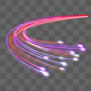 紫色曲线运动速度光效图片