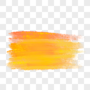 橙色水彩效果图片