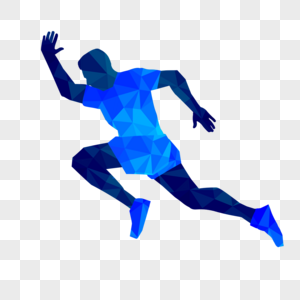 低聚合运动项目短跑图片