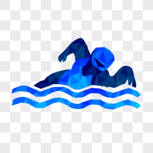 低聚合运动项目游泳图片