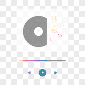 音乐播放器碟机音符图片