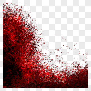红色万圣节抽象恐怖血液边框图片