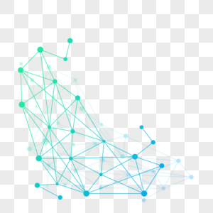 抽象波点科技线条图片