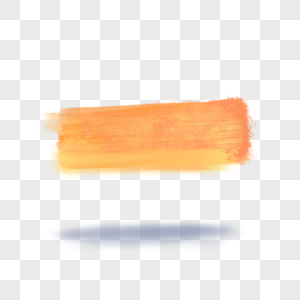 橙色水彩渐层晕染浅色笔画笔触高清图片