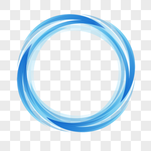 抽象蓝色漩涡圆形光效框架未来感边框图片