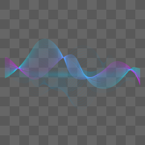 抽象未来技术动态线条渐变波浪音乐声音均衡器图片