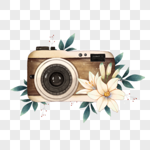水彩百合花卉相机图片