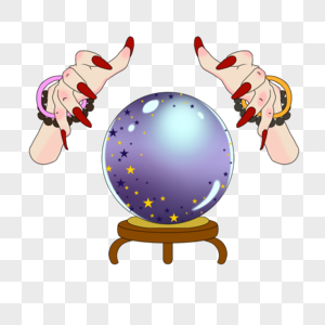 波西米亚占卜魔法水晶球图片