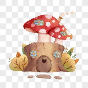 卡通童话蘑菇屋图片