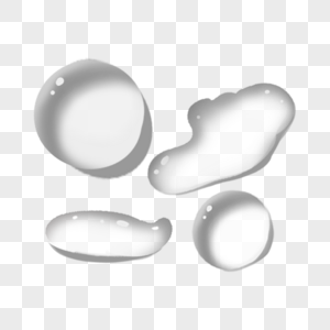 3d立体写实质感水滴图片