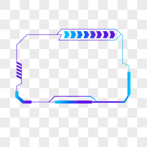 蓝紫色几何线抽搐直播直播覆盖边框图片