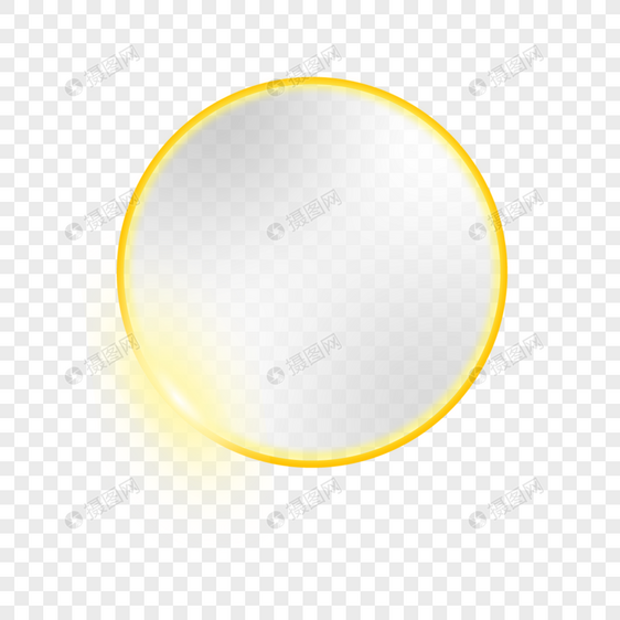 发光的圆形效果元素png免费下载图片