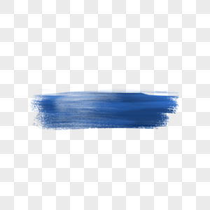 蓝色丙烯水彩笔触画笔图片