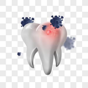 牙神经肿痛光效牙齿健康图片