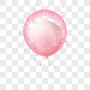 气球双层粉色闪光装扮图片