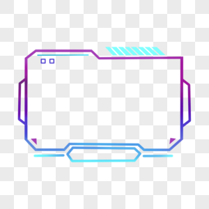 抽搐直播流覆盖几何紫色渐变边框图片