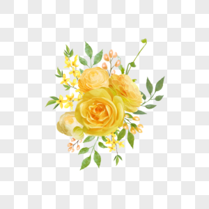 水彩花卉玫瑰婚礼图片