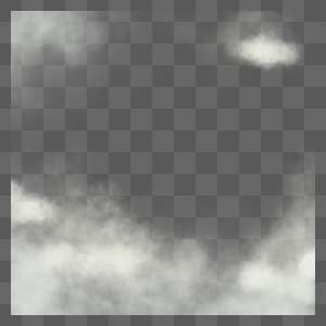 烟雾云朵乌云边框图片