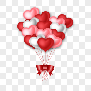 爱心气球漂浮图片
